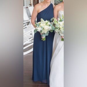 Bill Levkoff Navy Maxi Dress